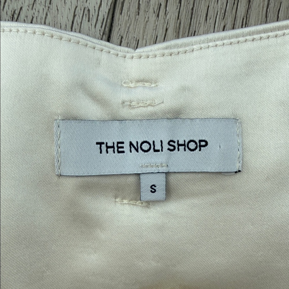 NOLI light Cream Wide Leg Women's Pants - Picture 2 of 5
